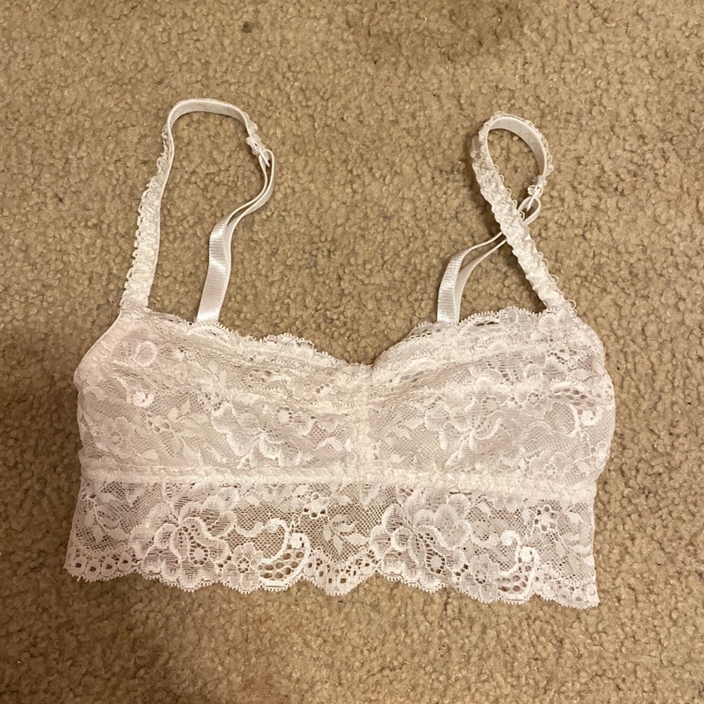 Sheer lace bralette